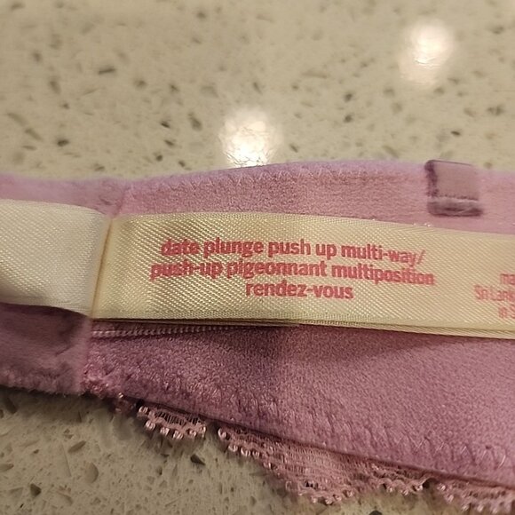Victorias Secret PINK Date Plunge Push Up Multiway Bra 32A Underwire Padded - Picture 4 of 4